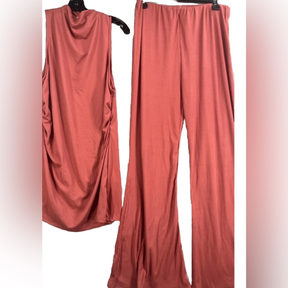NWT Anthropologie En Elly Ribbed Pants Set Size XL